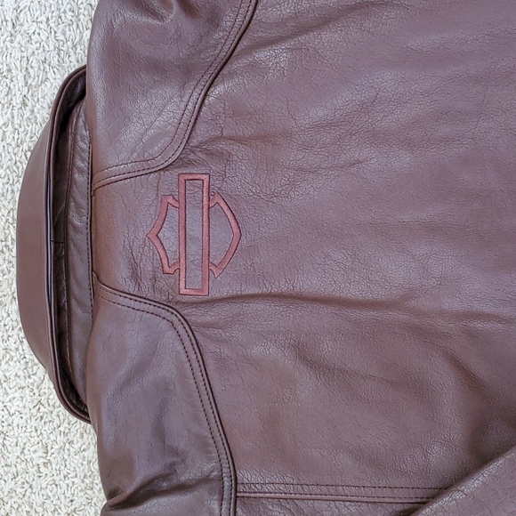 Men's Harley-Davidson Portage Midweight Brown Leather Jacket. - Picture 7 of 8
